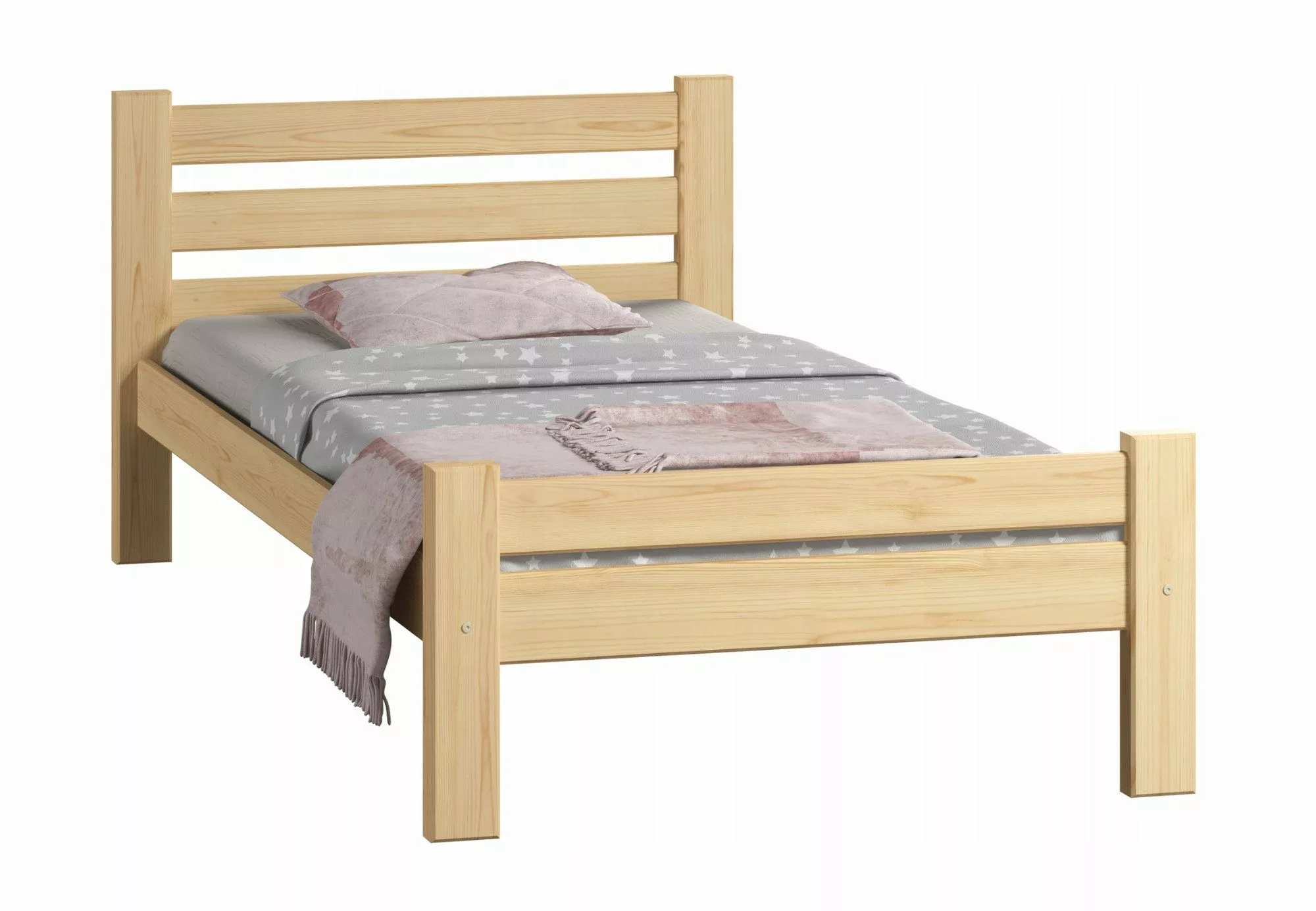 Home Collective Bettgestell Massivholzbett, Einzelbett mit günstig online kaufen