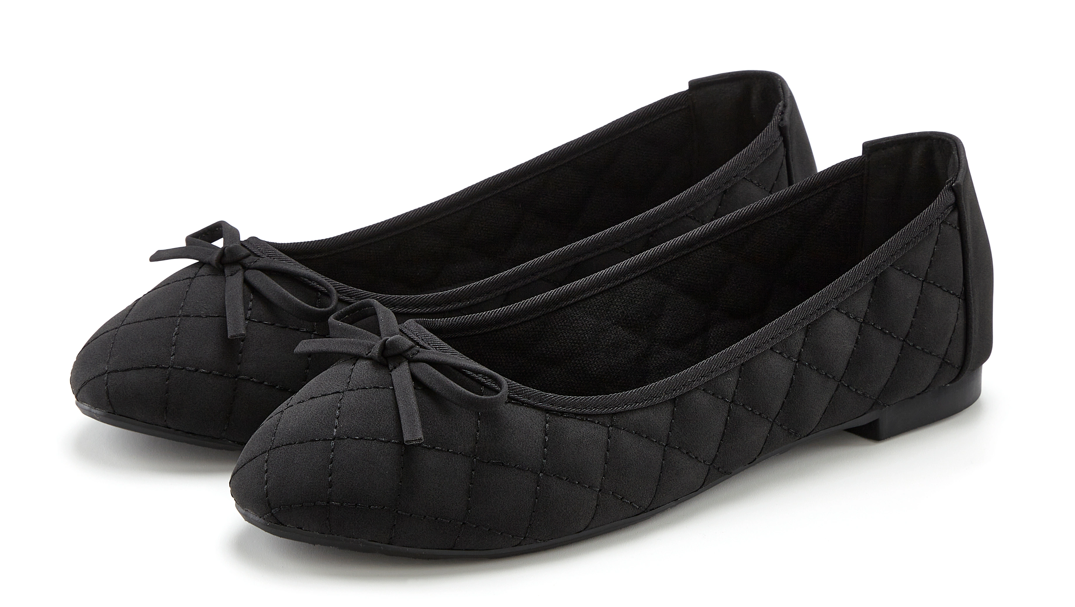 LASCANA Ballerina "Slipper, Schlüpfschuh", mit Schleifenapplikation VEGAN günstig online kaufen