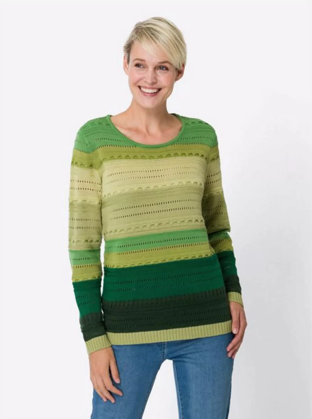 Sieh an! Strickpullover Langarm-Pullover günstig online kaufen