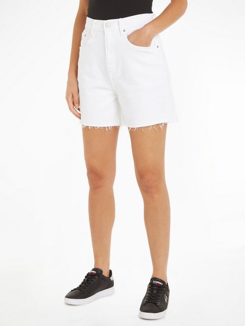 Tommy Jeans Shorts "MOM UH SHORT BH6192", mit ausgefranstem Saum günstig online kaufen