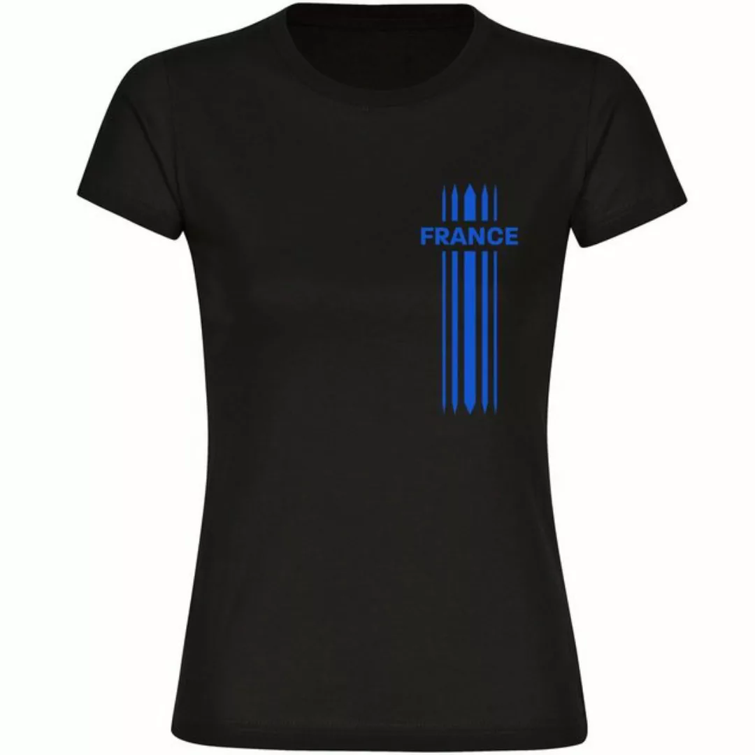 multifanshop T-Shirt Damen France - Streifen - Frauen günstig online kaufen