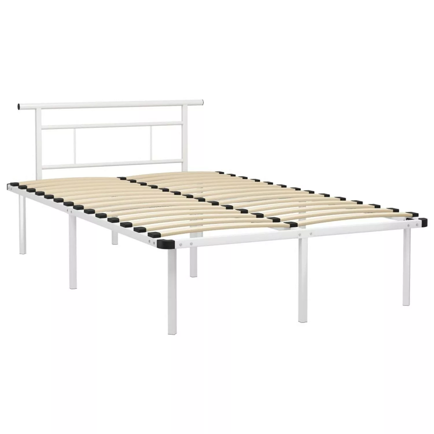 Bettgestell Weiß Metall 120x200 Cm günstig online kaufen