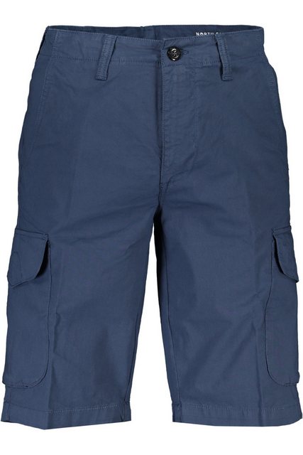 North Sails 5-Pocket-Hose Blaue Herren-Bermudashorts: Regular Fit mit 4 Tas günstig online kaufen