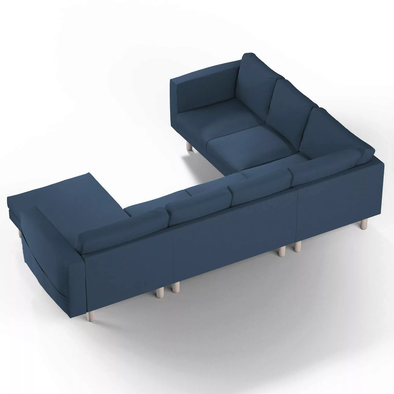 Bezug für Norsborg 5-Sitzer Ecksofa mit Recamiere, marinenblau , Norsborg B günstig online kaufen