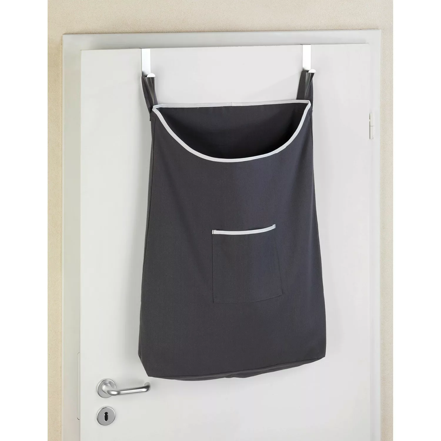 WENKO Über-Tür Wäschesammler Canguro Grau, 65 l silber günstig online kaufen
