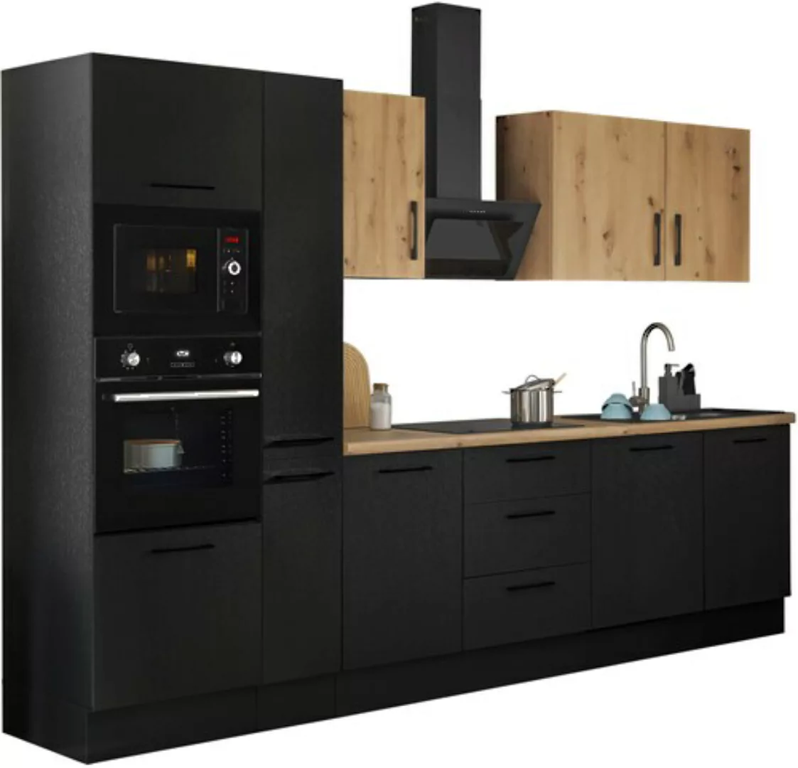 BASIC by Balculina Küchenzeile »Turin«, Breite 310 cm, wahlweise mit E-Gerä günstig online kaufen