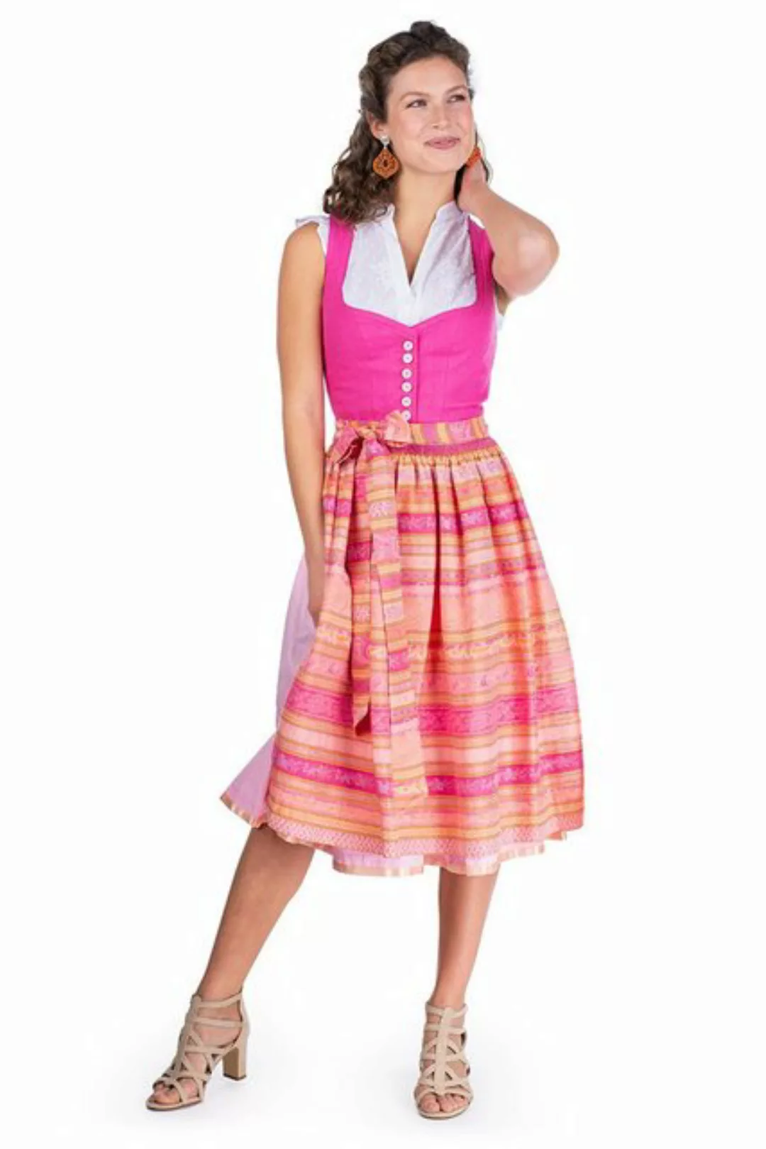 Hammerschmid Dirndl Midi Dirndl 2tlg. - ROTHSEE - pink/rosa/orange günstig online kaufen