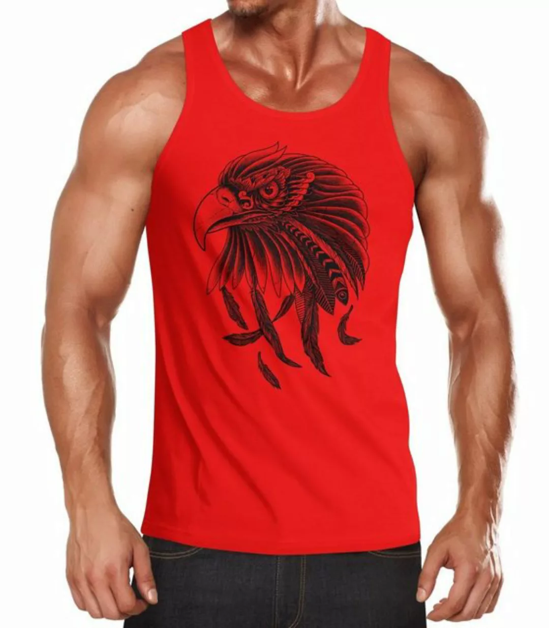 Neverless Tanktop Herren Tank-Top Adler Aufdruck Neverless® mit Print günstig online kaufen