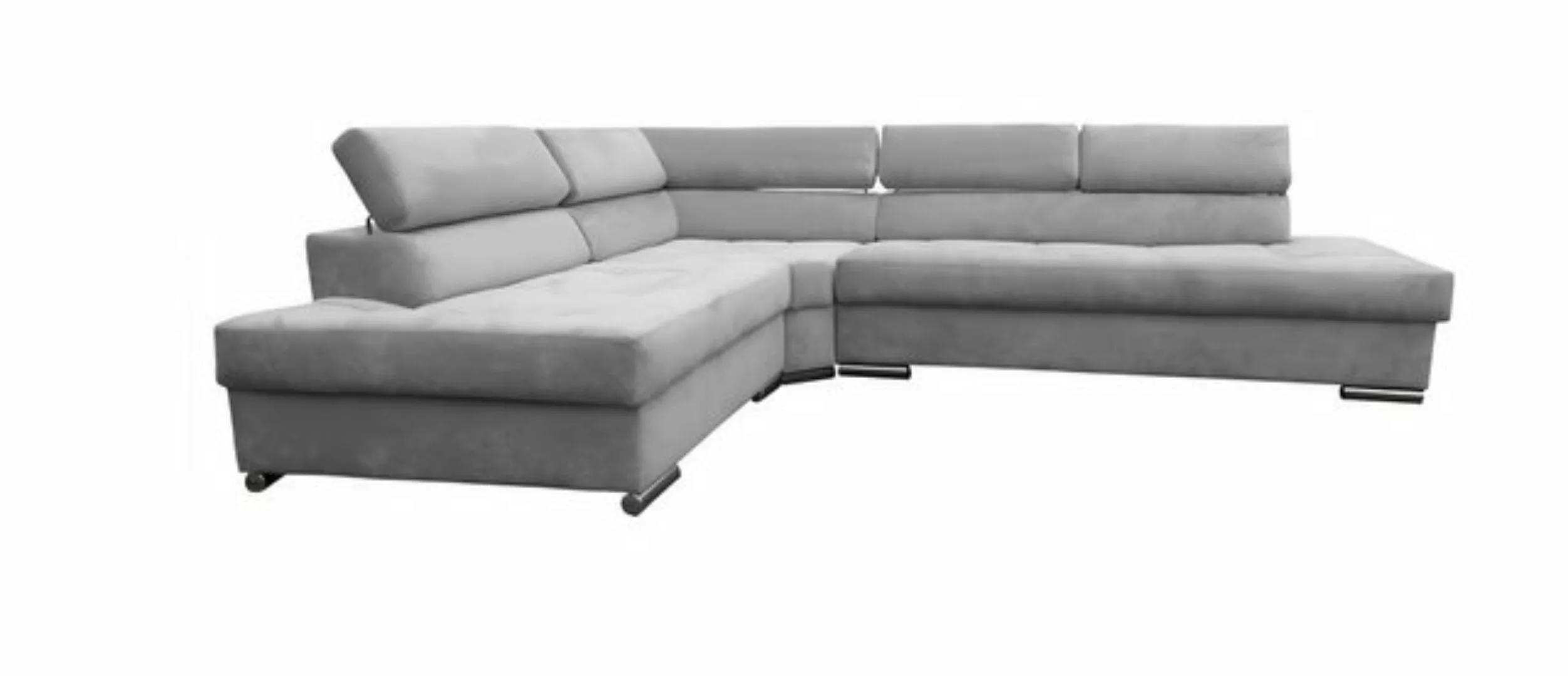 Xlmoebel Ecksofa Neues modernes Design-Sofa in grauem Textil-Stoff für krea günstig online kaufen