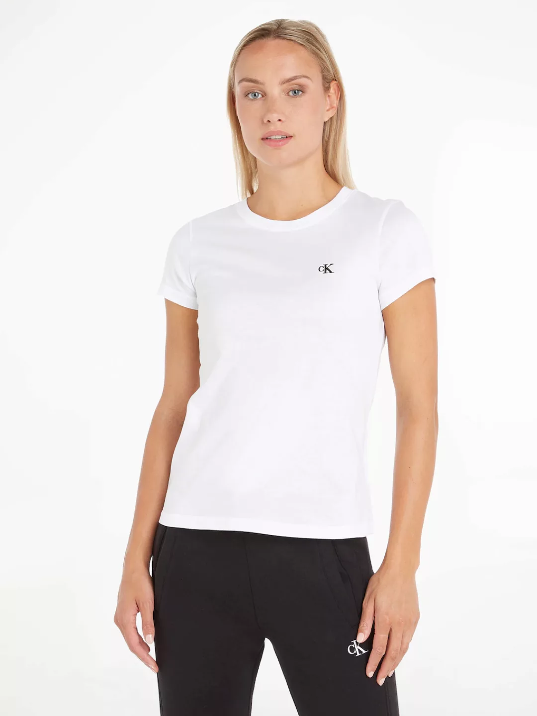 Calvin Klein Jeans T-Shirt "CK EMBROIDERY SLIM TEE", mit gesticktem CK Logo günstig online kaufen