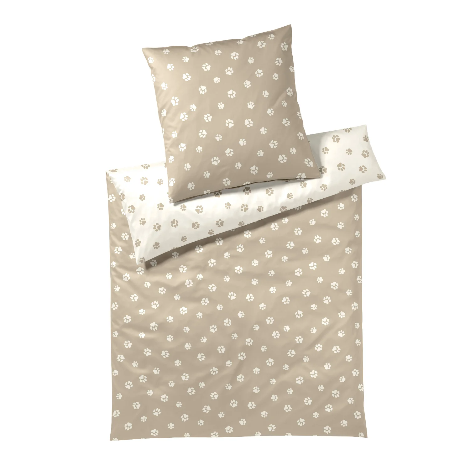 Elegante Bettwäsche Dogs, Mako Satin, 2 günstig online kaufen