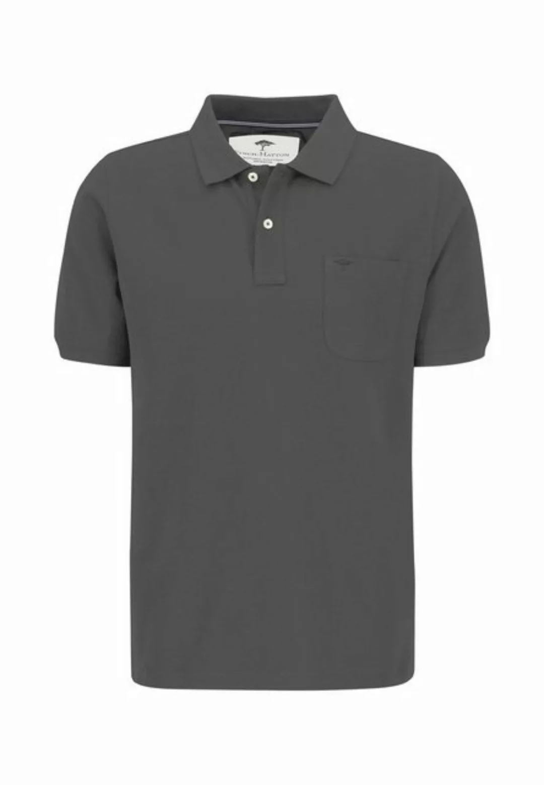 FYNCH-HATTON Poloshirt Poloshirt Piquê aus Baumwolle mit Brusttasche Grau günstig online kaufen