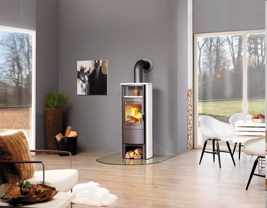 Hark Dauerbrand Kaminofen Opera-B Grande Cremeweiß 7 kW mit Automatik EEK: günstig online kaufen