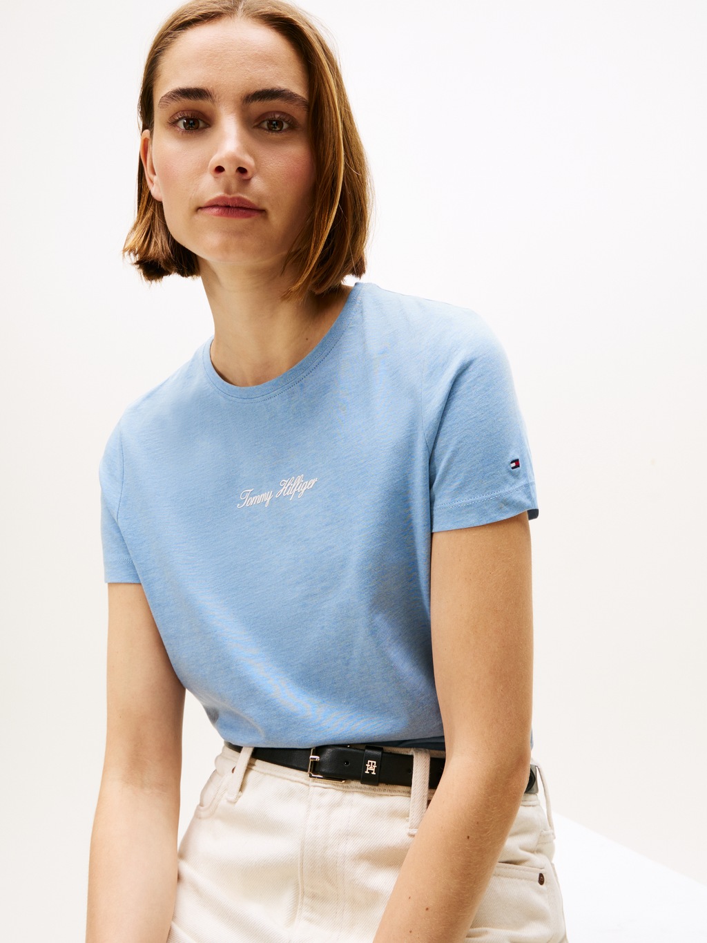 Tommy Hilfiger Kurzarmshirt "CLASSIC SCRIPT REG SS TEE" günstig online kaufen