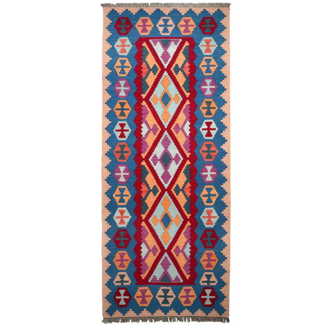 PersaTepp Teppich Kelim Gashgai multicolor B/L: ca. 82x202 cm günstig online kaufen