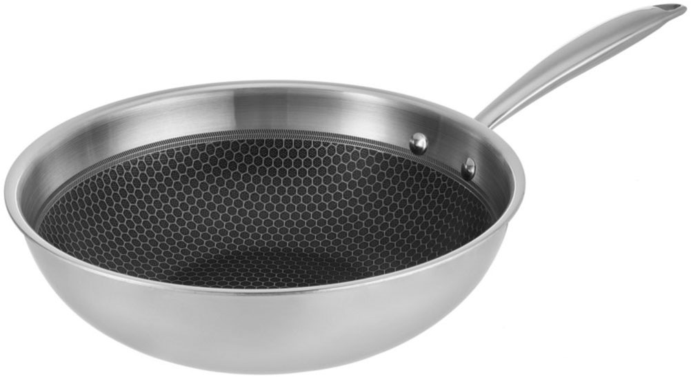 RESTO Kitchenware Wok »Achird tiefe Pfanne aus Tri-Ply (Edelstahl + Alumini günstig online kaufen