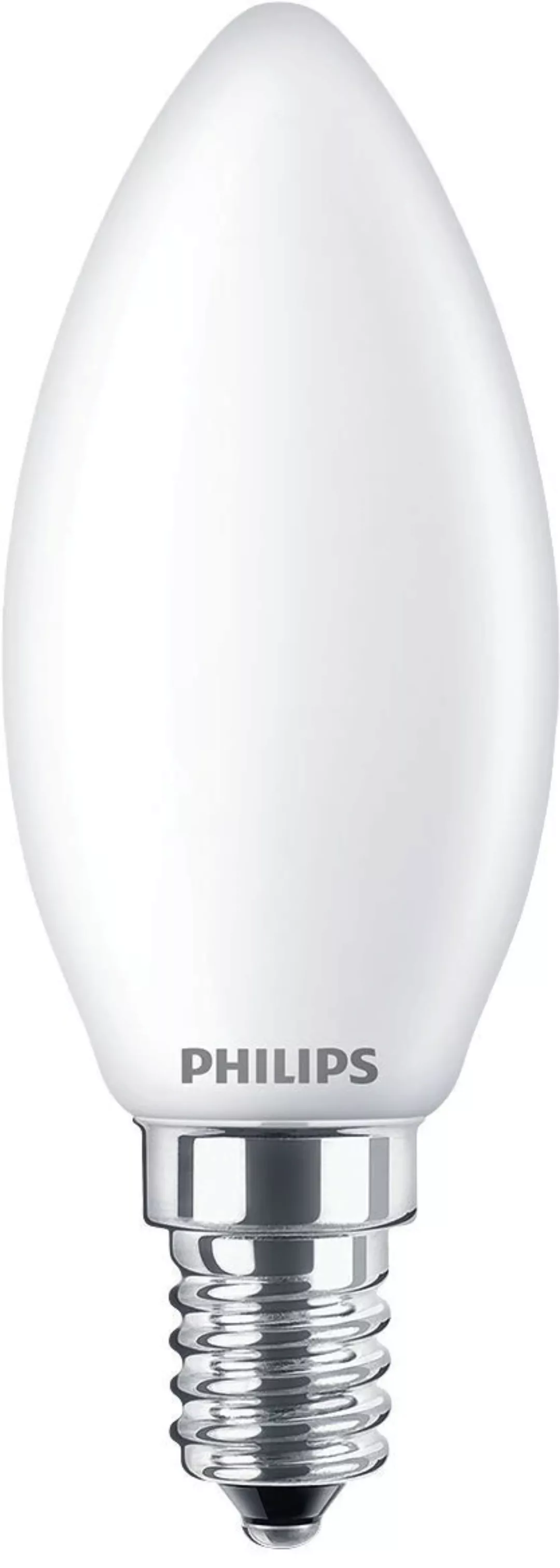 Philips LED-Kerzenlampe E14 B35 4,3W matt 3er-Pack günstig online kaufen