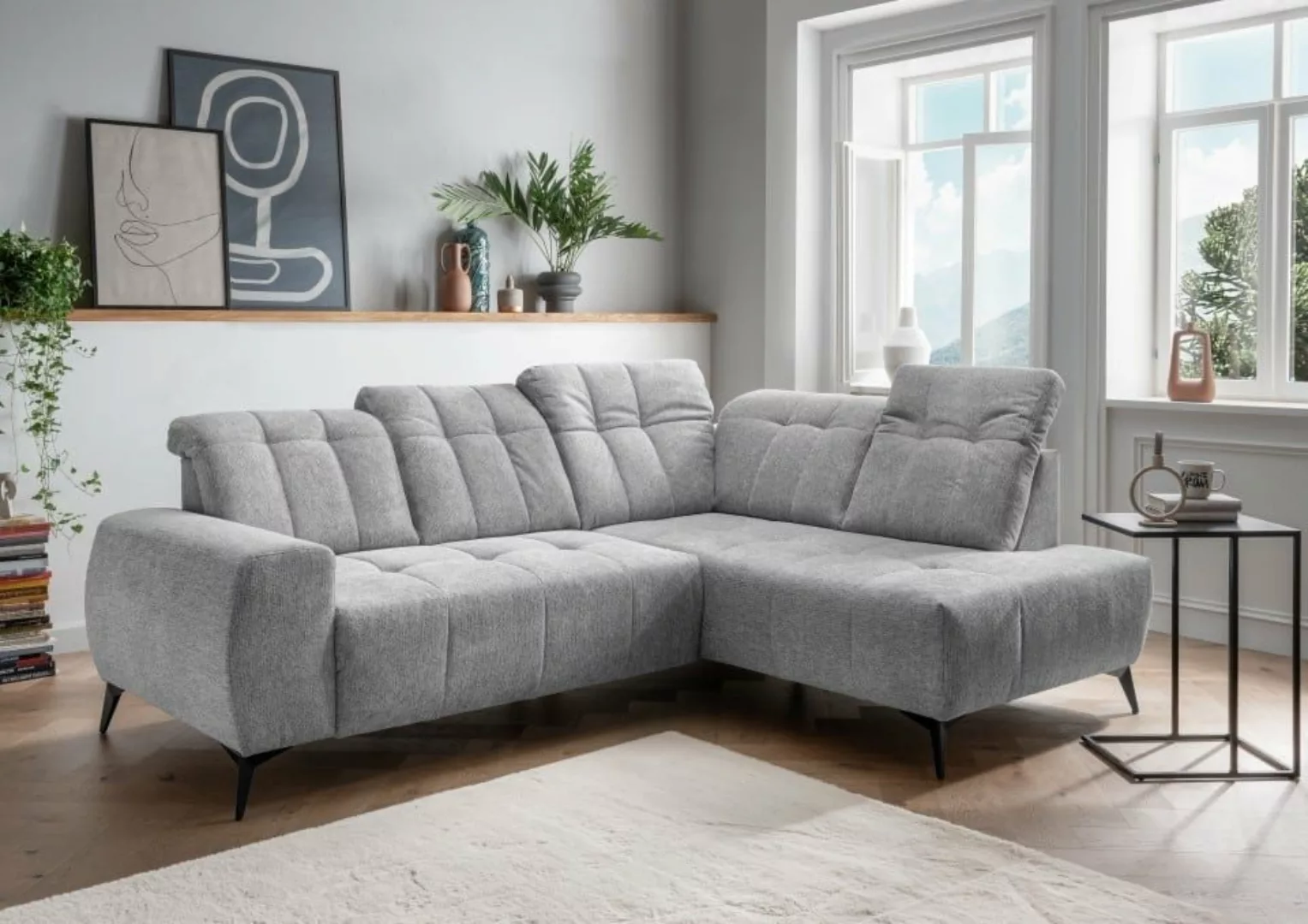 Myhomelando Ecksofa Summer Corto, mit Elektrofunktion, verstellbare Kopfleh günstig online kaufen