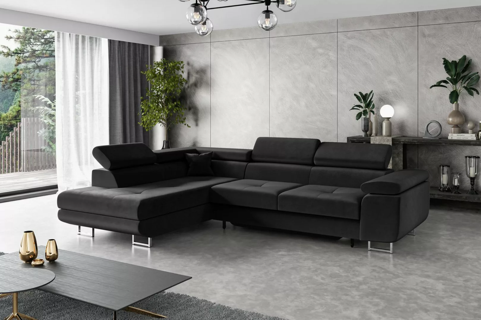 ALTDECOR Ecksofa GUSA, Couch mit Schlaffunktion, Wohnzimmer - Ecksofa günstig online kaufen