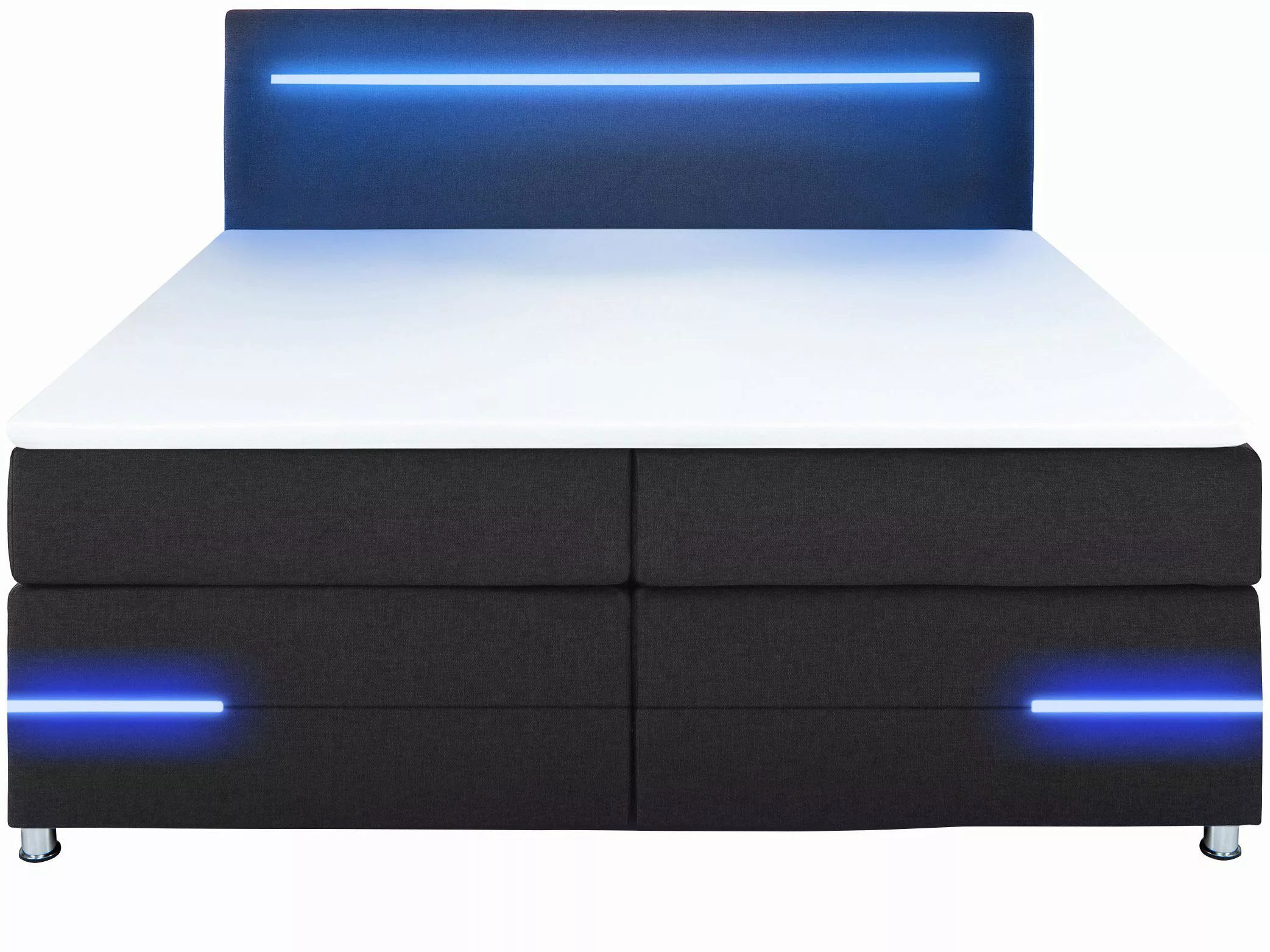 wonello Boxspringbett Daytona, mit LED Beleuchtung günstig online kaufen