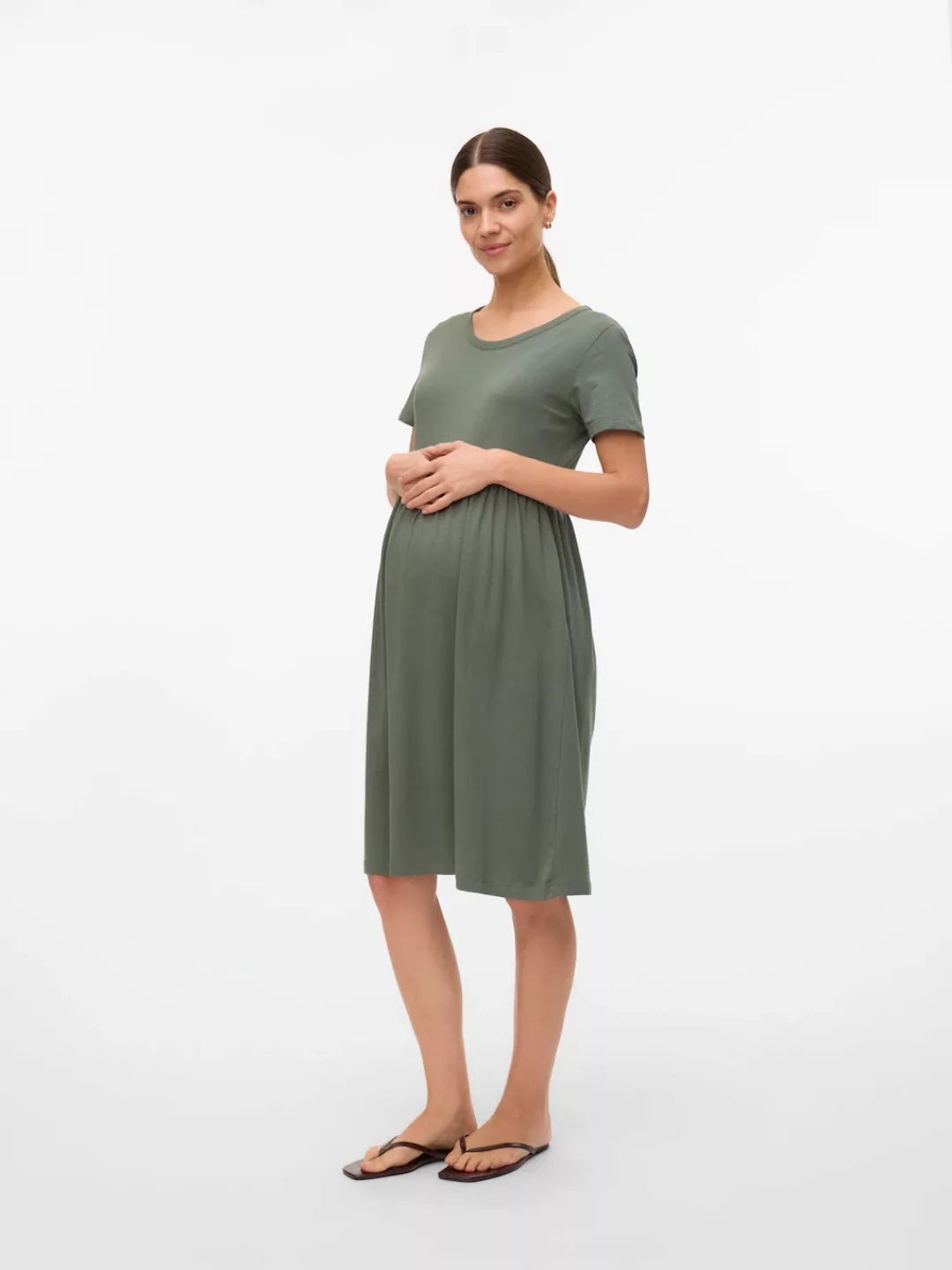 Mamalicious Jerseykleid "MLMIA SS JRS ABK SKATER DRESS NOOS", Sommerkleid günstig online kaufen