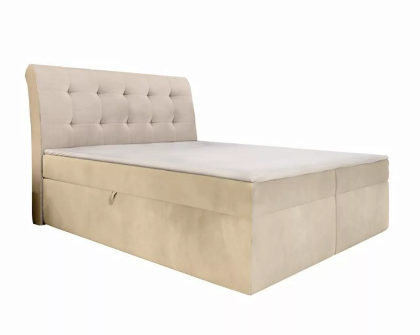 Furnix Boxspringbett DOLOREZ 120/140/160/180x200 mit tiefem Bettkasten und günstig online kaufen