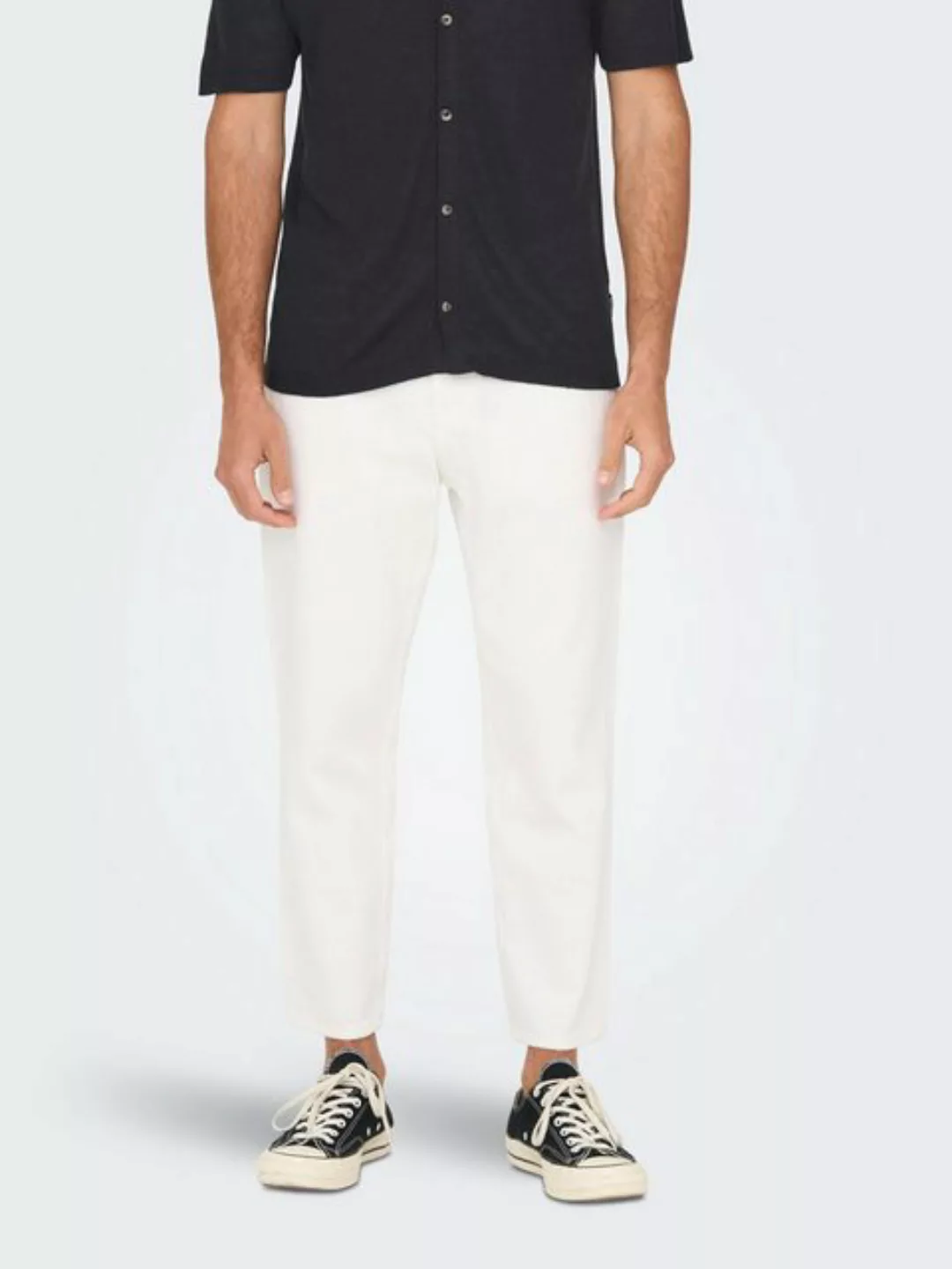 ONLY & SONS Regular-fit-Jeans Denim Jeans Relaxed Fit 7490 in Weiß günstig online kaufen