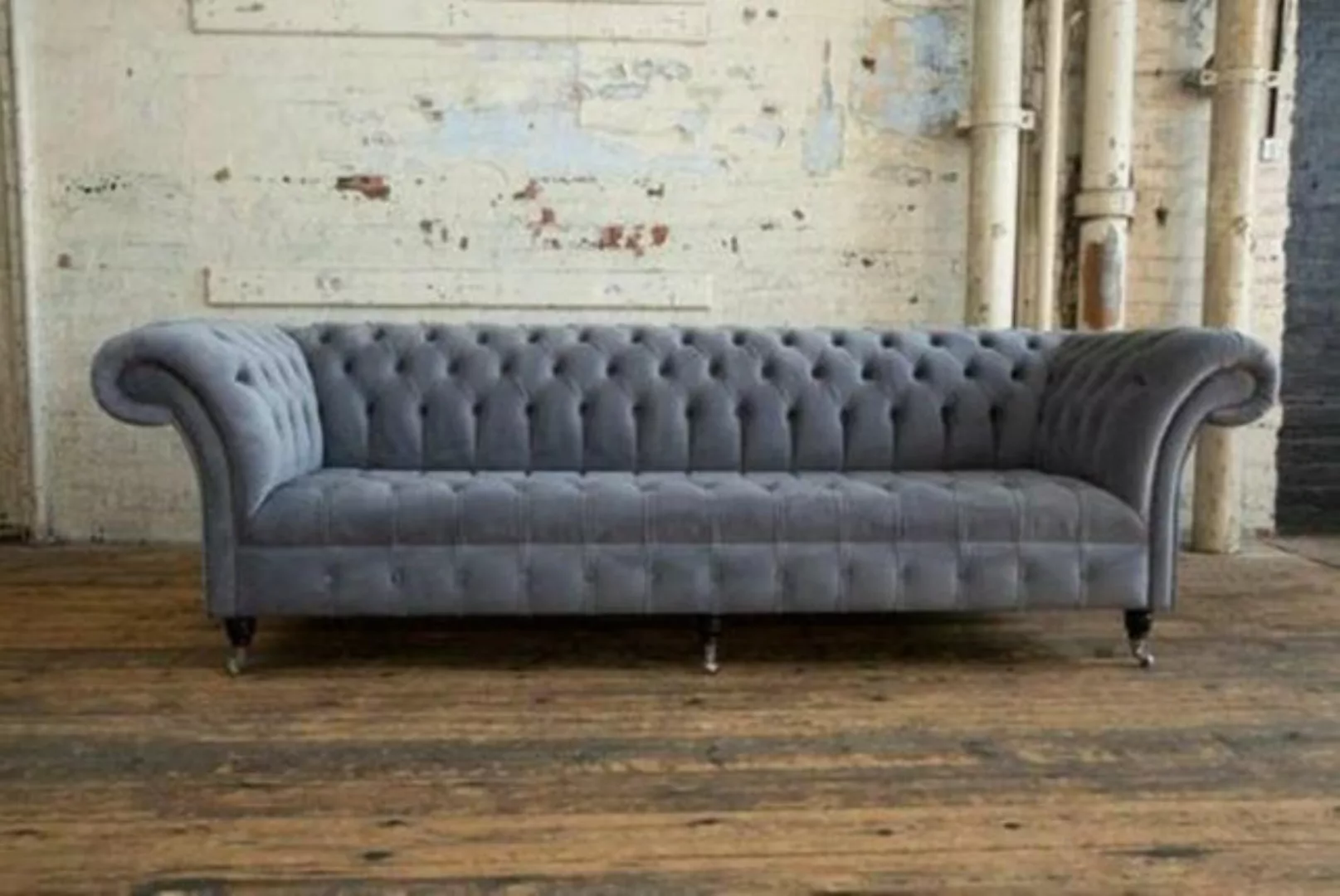 JVmoebel Chesterfield-Sofa, Design Sofa 4 Sitzer Couch Polster Luxus Klassi günstig online kaufen
