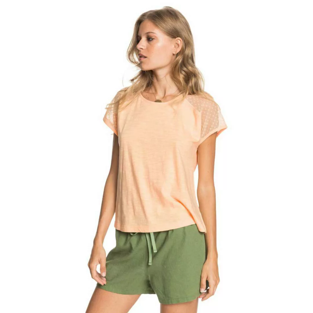 Roxy Crystal Water Kurzärmeliges T-shirt S Apricot Ice günstig online kaufen