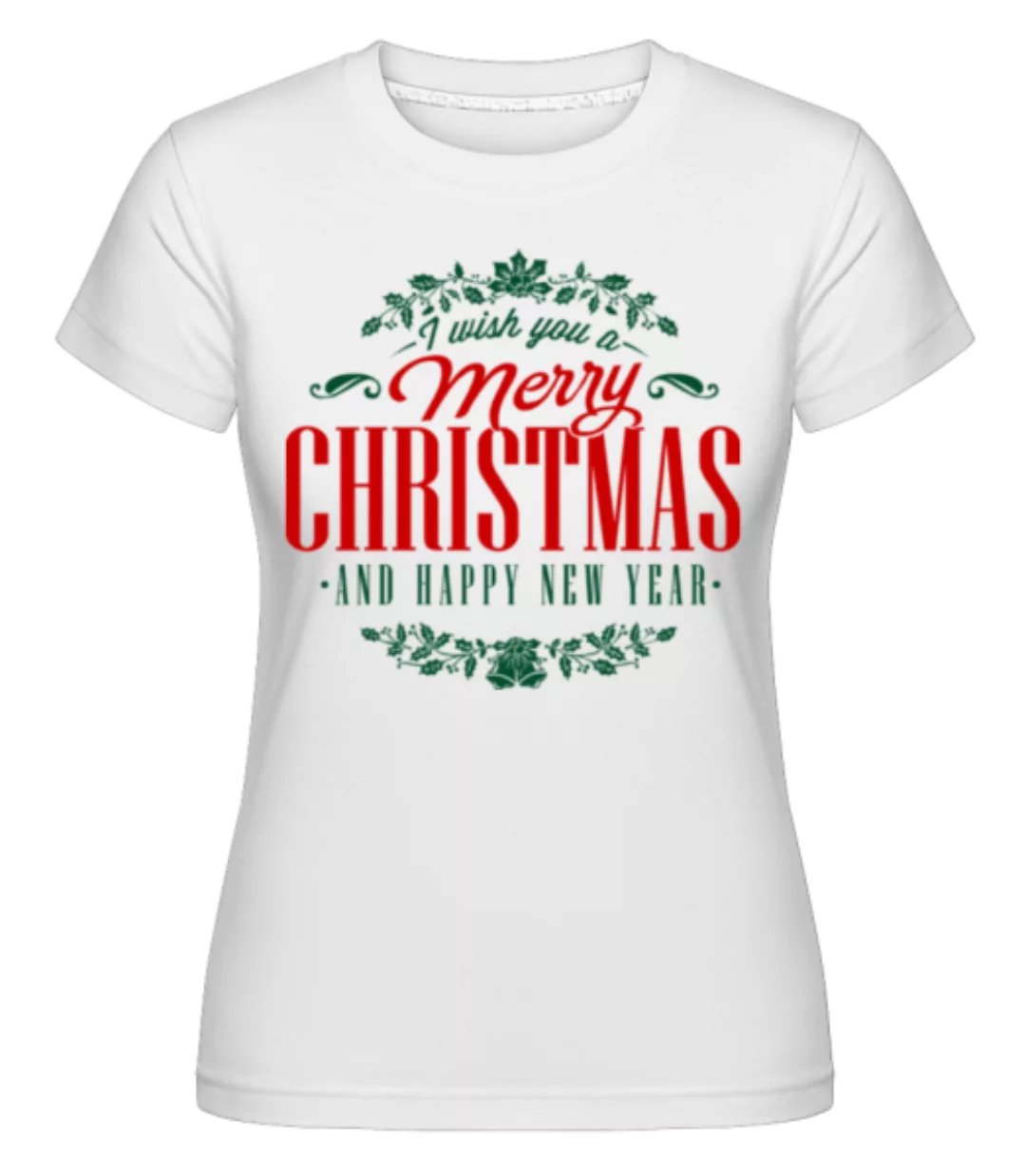 Merry Christmas Label · Shirtinator Frauen T-Shirt günstig online kaufen