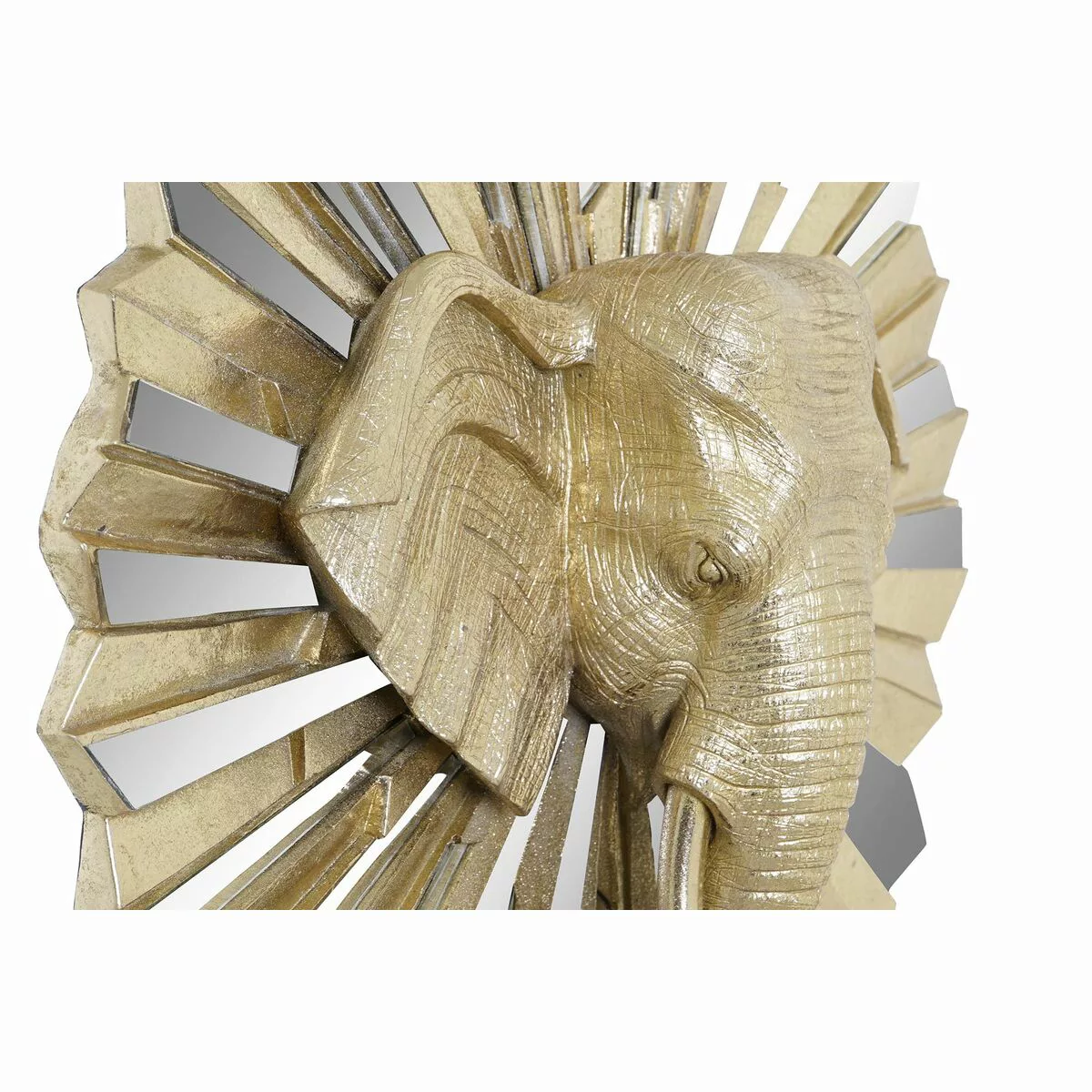 Deko-figur Dkd Home Decor Kristall Elefant Golden Harz (47 X 18 X 56,5 Cm) günstig online kaufen