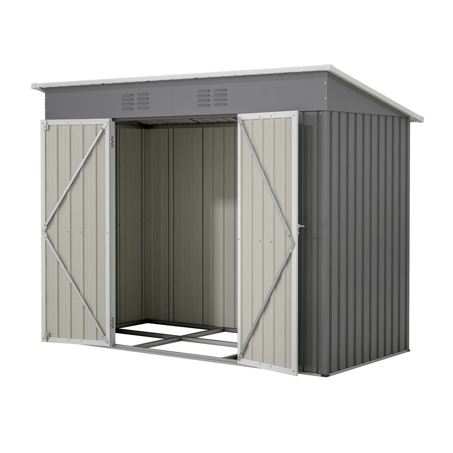autolock Gartenhaus 8x4 FT Metall Gerätehaus günstig online kaufen
