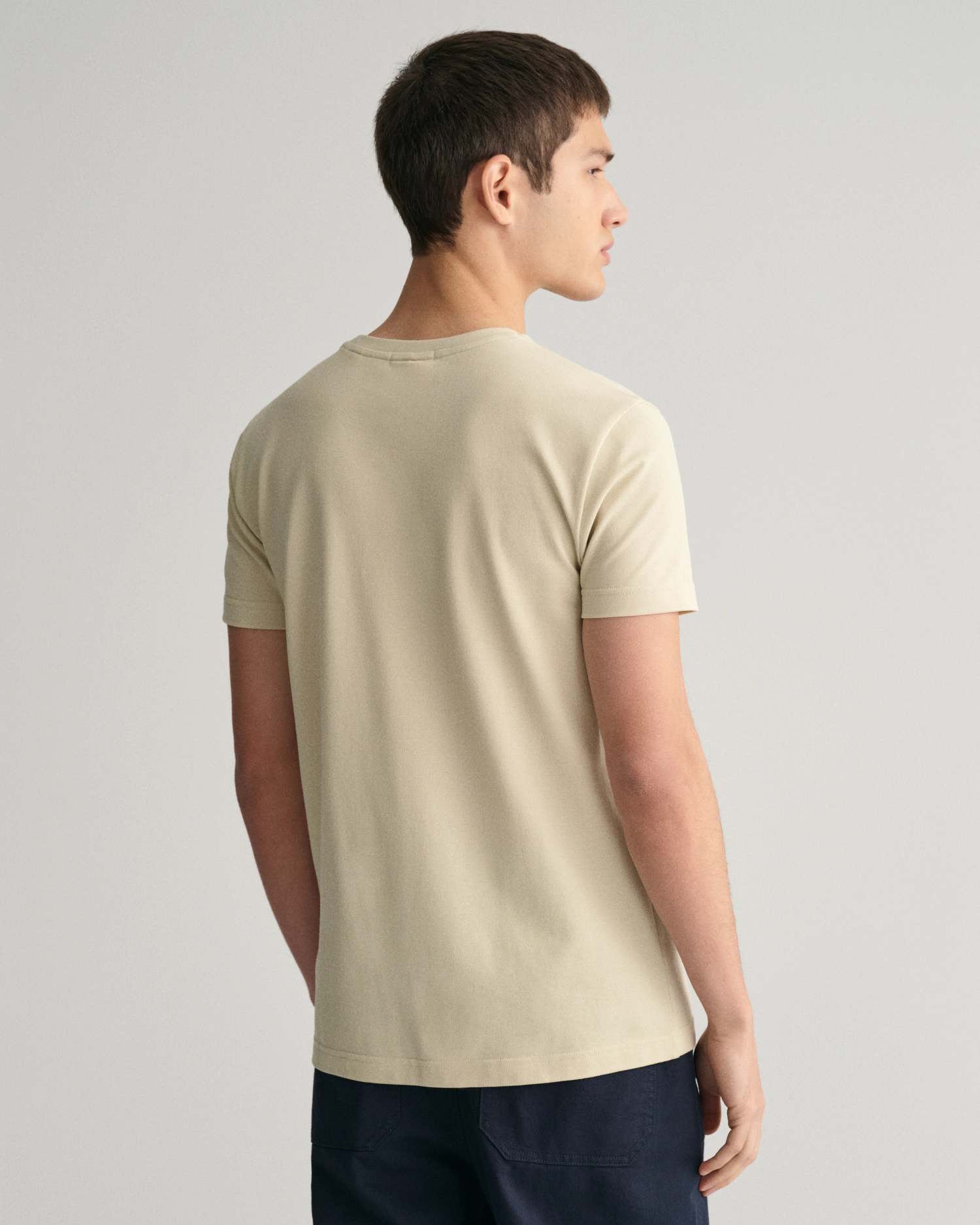 Gant T-Shirt "SLIM PIQUE SS T-SHIRT", aufgestickte GANT-Wappengrafik auf de günstig online kaufen