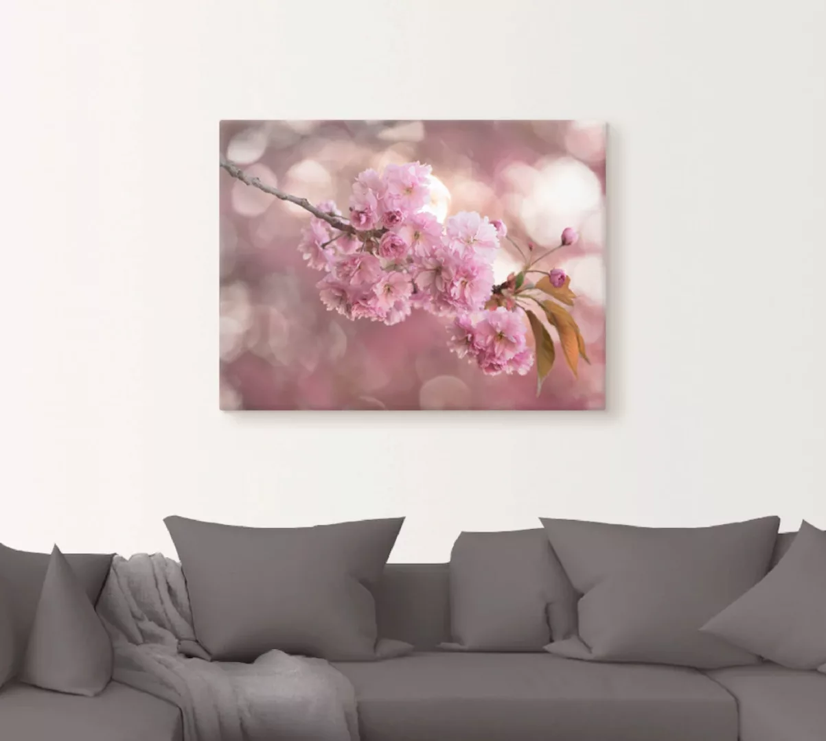 Artland Wandbild »Japanische Kirschblüte in Love III«, Blumen, (1 St.), als günstig online kaufen