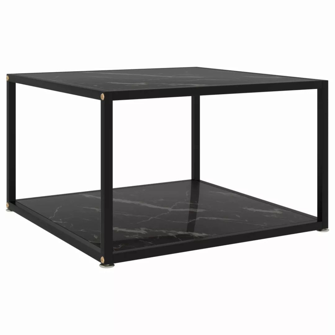 Beistelltisch Schwarz 60x60x35 Cm Hartglas günstig online kaufen