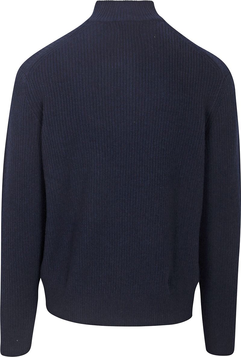 Steppin' Out Half Zip Pullover Lammwolle Navy - Größe M günstig online kaufen