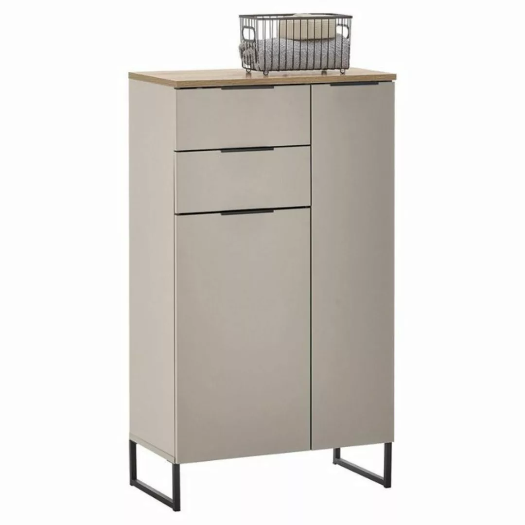 Bega Consult Midischrank DENVER, 2 Türen, 2 Schubladen, Beige, Evoke Eiche günstig online kaufen