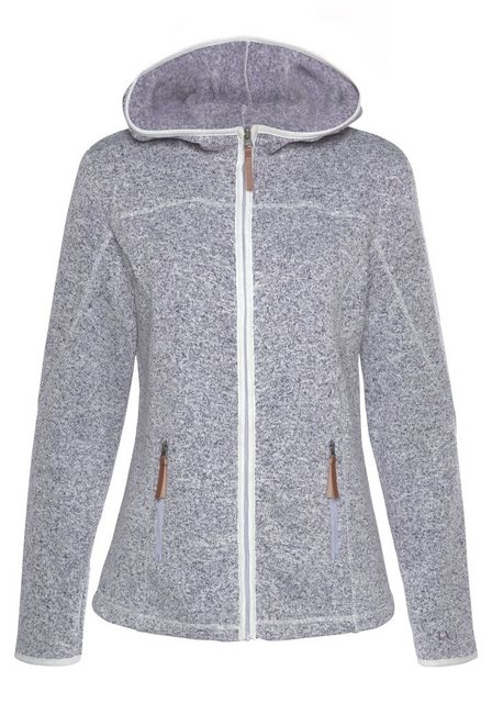 LASCANA Strickfleecejacke mit seitlichen Taschen, Trekkingjacke günstig online kaufen