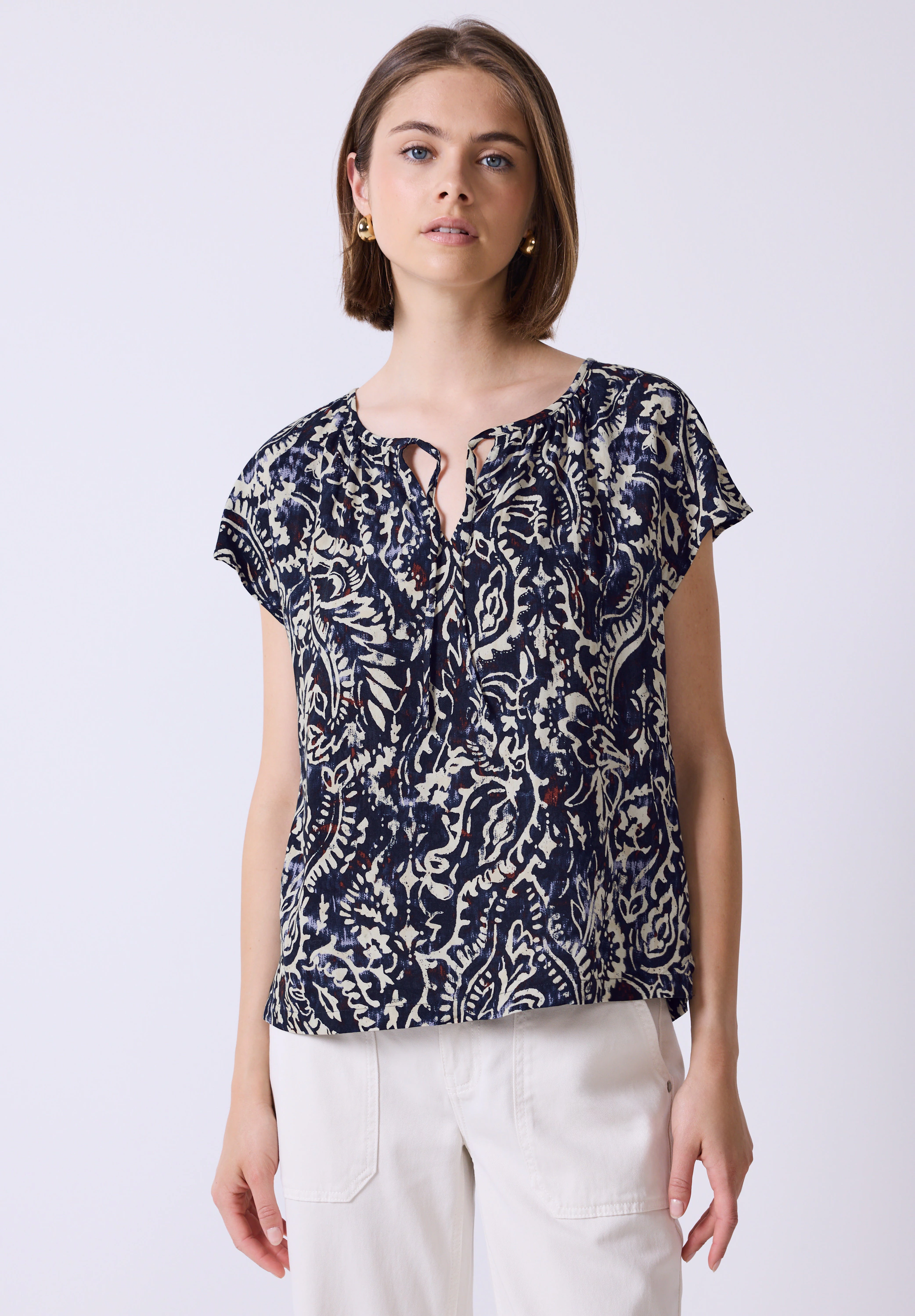 STREET ONE STUDIO Shirtbluse, aus softer Viskose günstig online kaufen