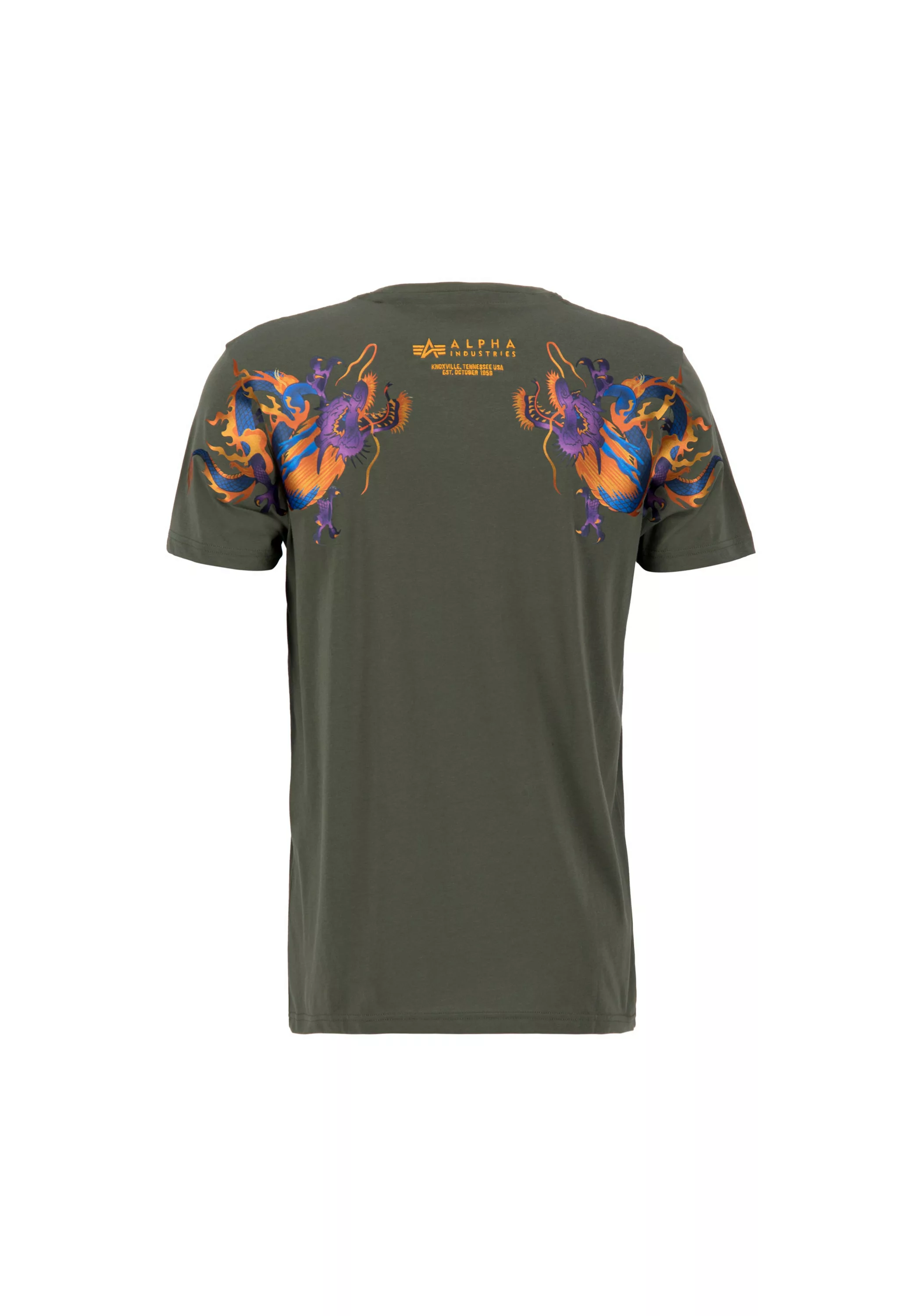 Alpha Industries T-Shirt - Shirt kurzarm - Drachen Motiv - Trend Dragon EMB günstig online kaufen