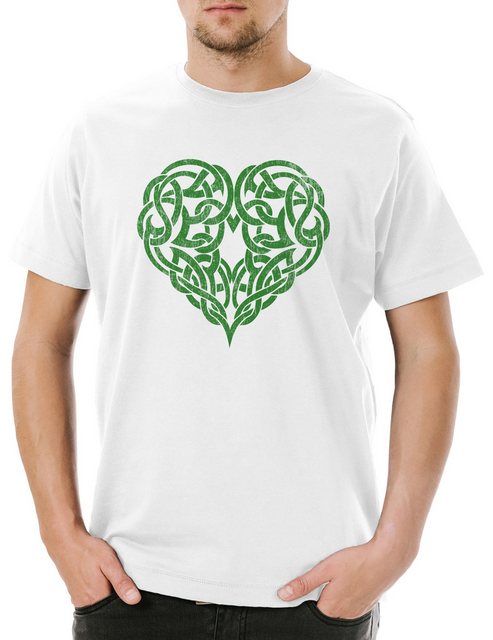 Urban Backwoods Print-Shirt Celtic Heart Herren T-Shirt Herz Kelten Keltisc günstig online kaufen