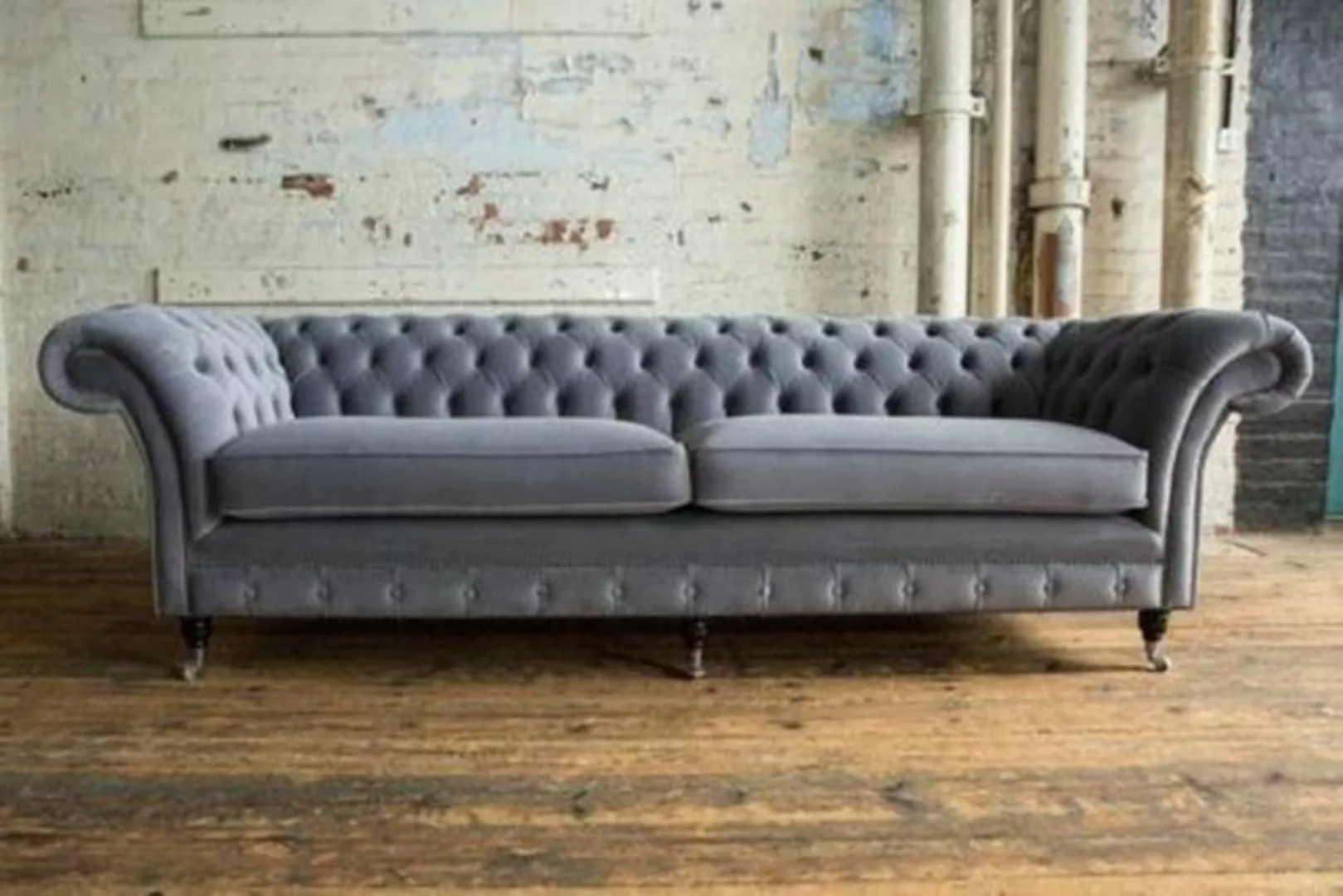 JVmoebel Chesterfield-Sofa, XXL Sofa 4 Sitzer Couch Chesterfield Polster Si günstig online kaufen