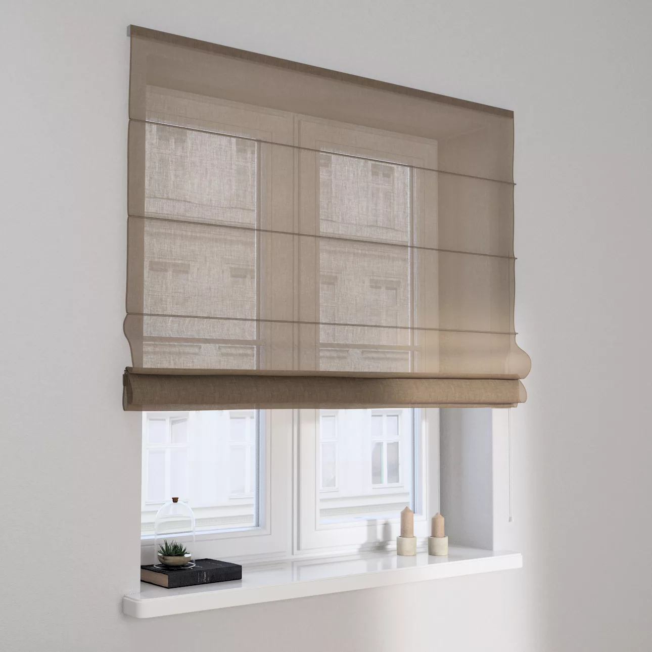 Dekoria Raffrollo Capri, beige, 100 x 170 cm günstig online kaufen
