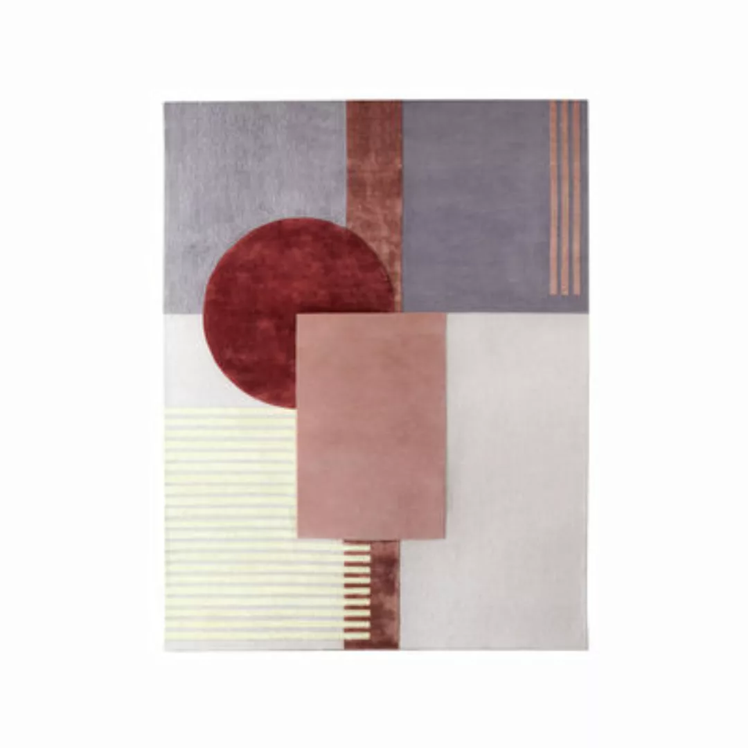 Teppich Around colors textil rosa bunt / 230 x 300 cm - Handgetuftet - Wien günstig online kaufen