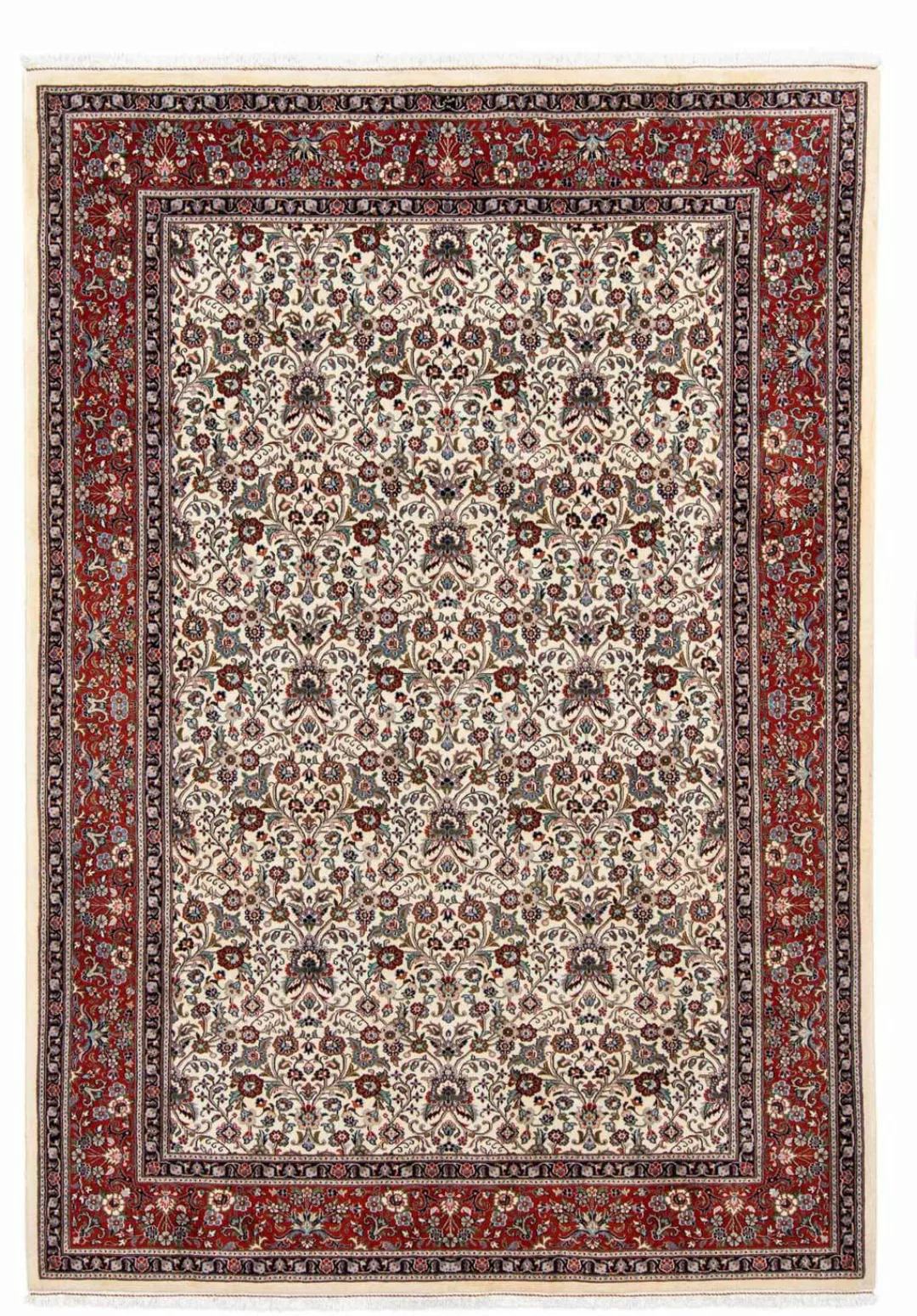 morgenland Wollteppich »Moud Blumenmuster Beige 289 x 199 cm«, rechteckig, günstig online kaufen