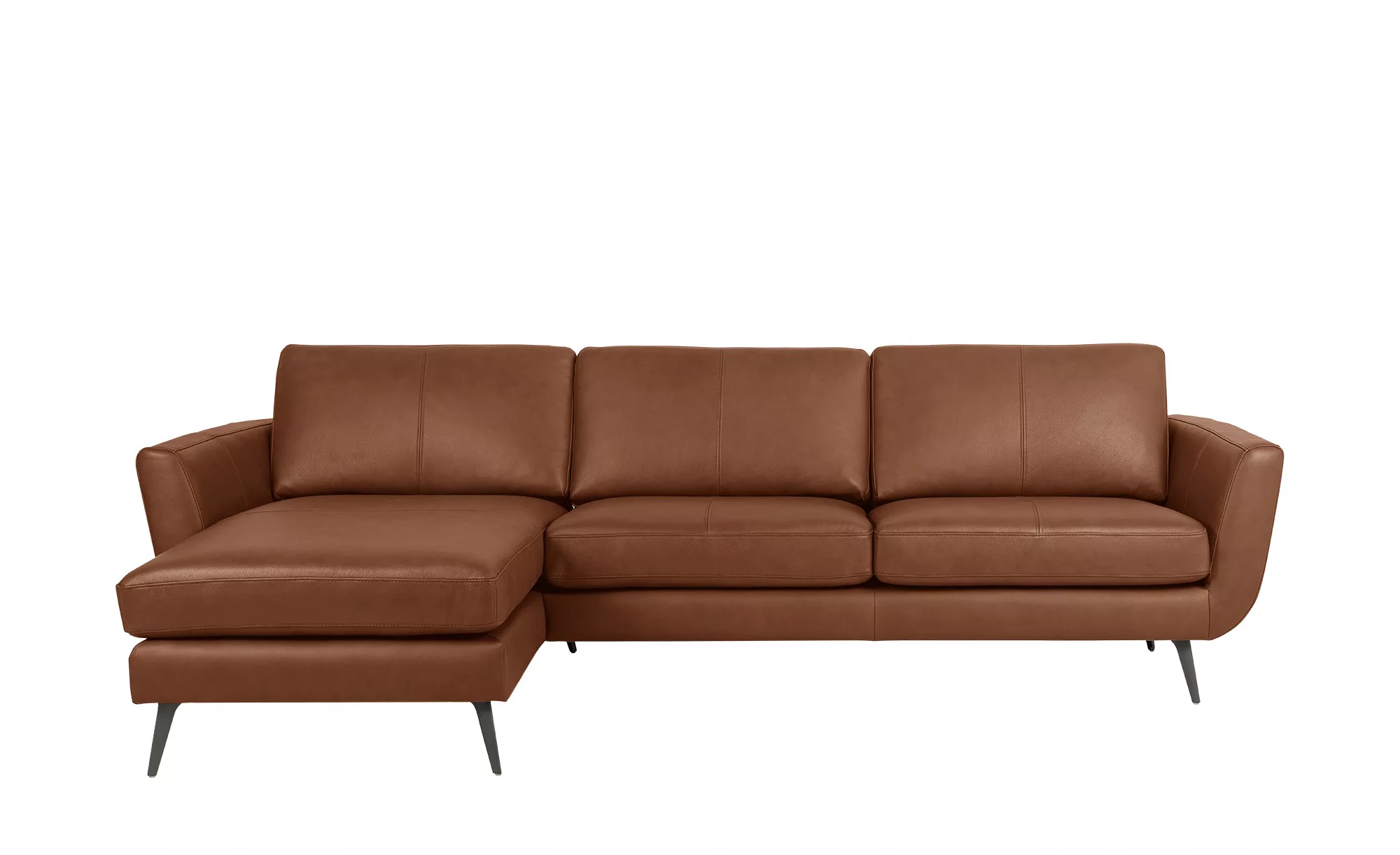 SOHO Ecksofa  Smile Day Leder ¦ braun ¦ Maße (cm): B: 274 H: 85 T: 156 Pols günstig online kaufen