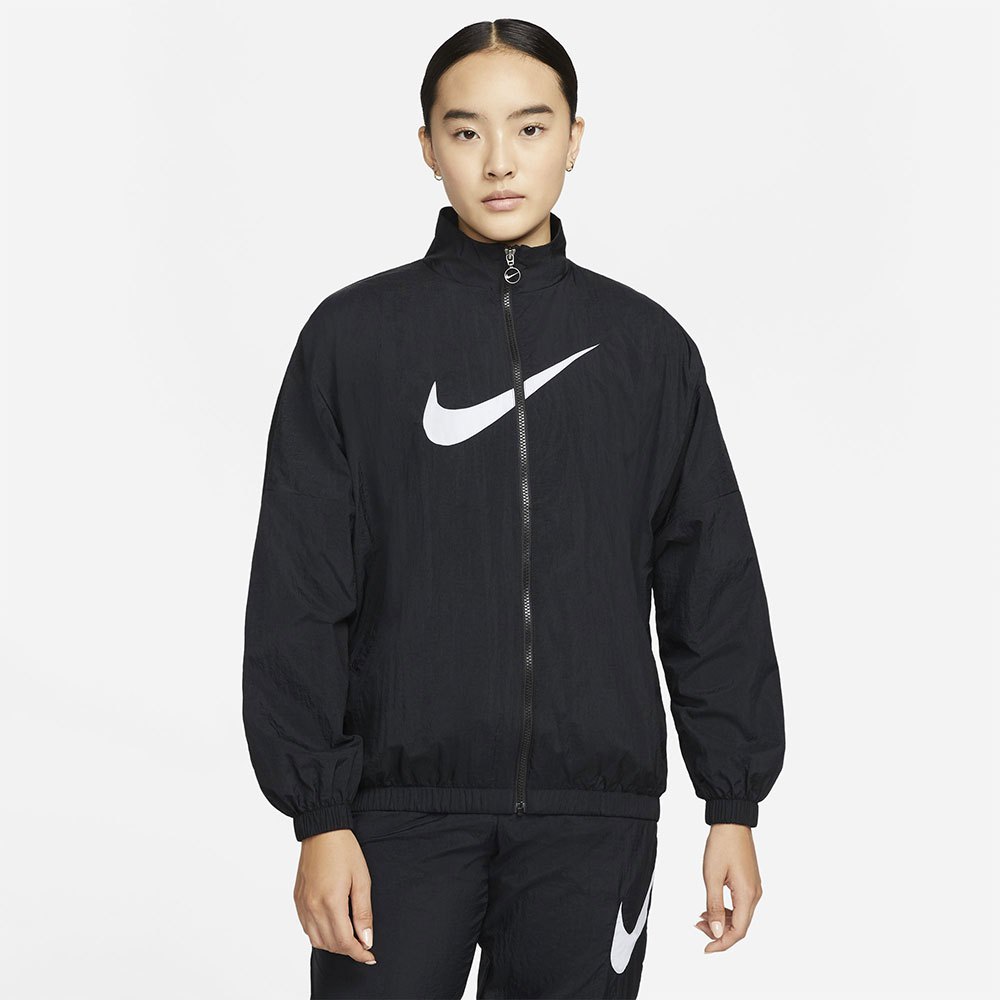 Nike Sportswear Essential Woven Jacke S Black / White günstig online kaufen