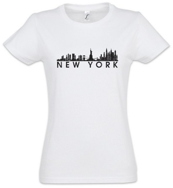 Urban Backwoods Print-Shirt Skyline New York Damen T-Shirt Stadt City Fun U günstig online kaufen