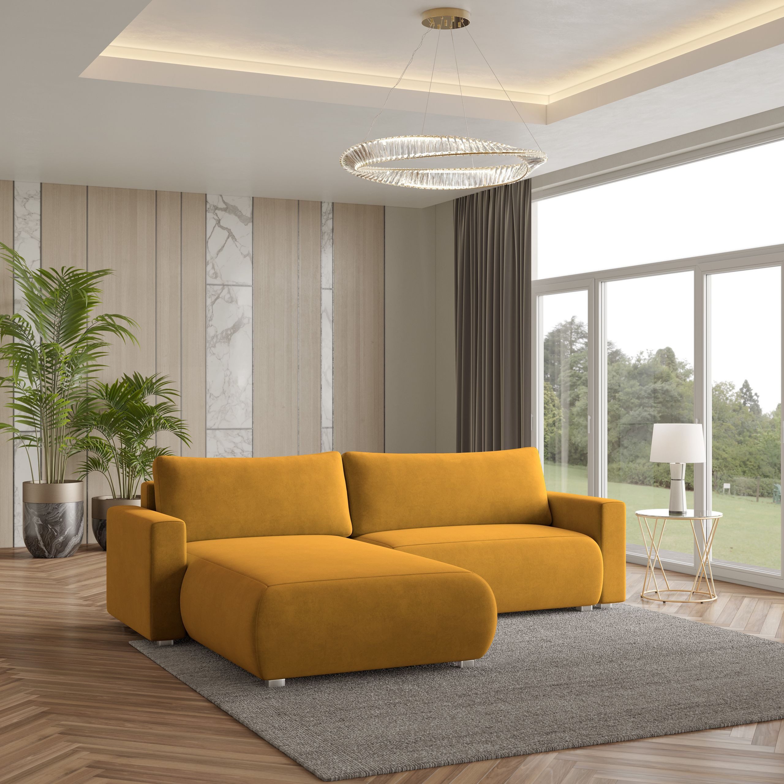 Masseno Ecksofa TURIN mit Schlaffunktion L-Form, günstig online kaufen