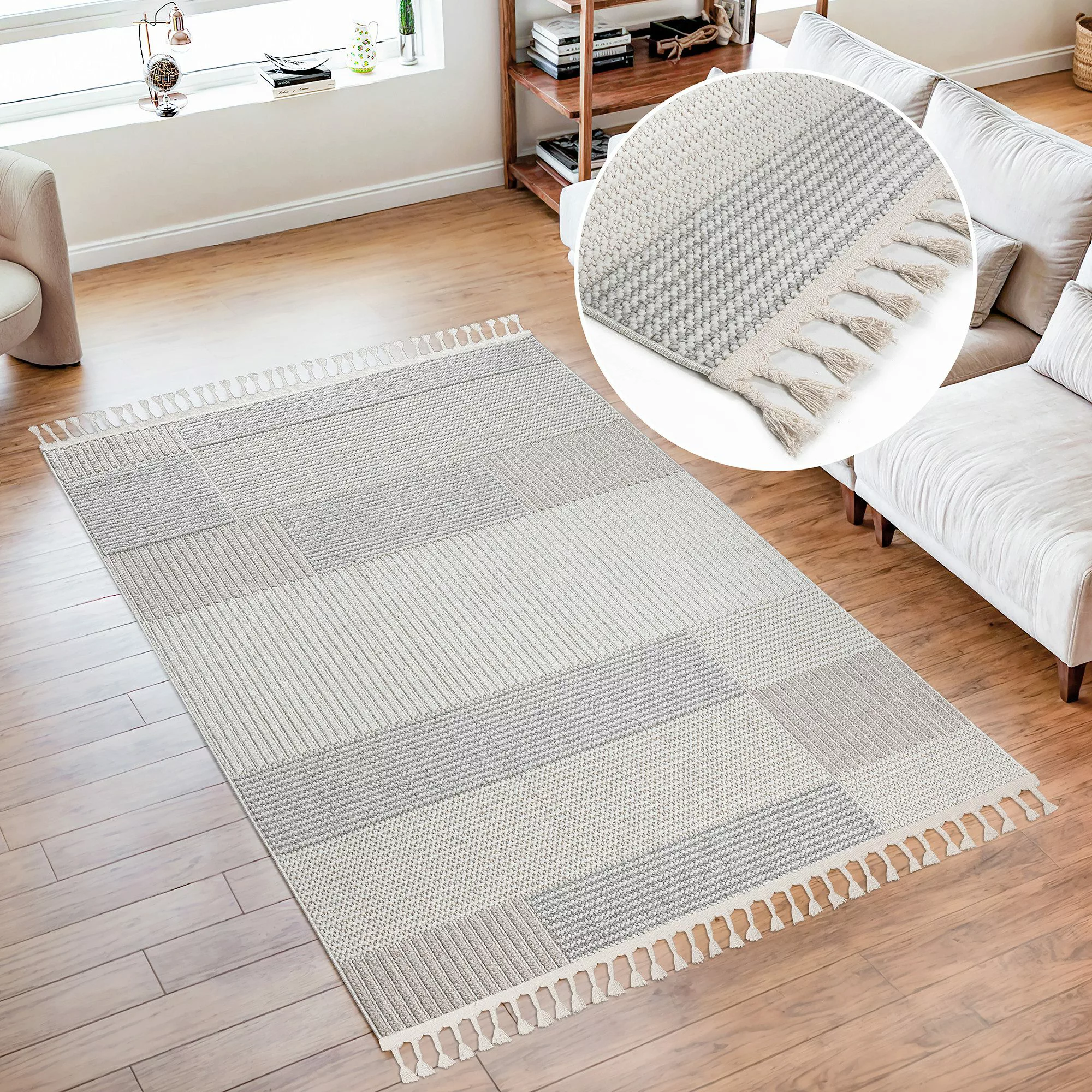 my home Teppich Nathan, rechteckig, Höhe: günstig online kaufen